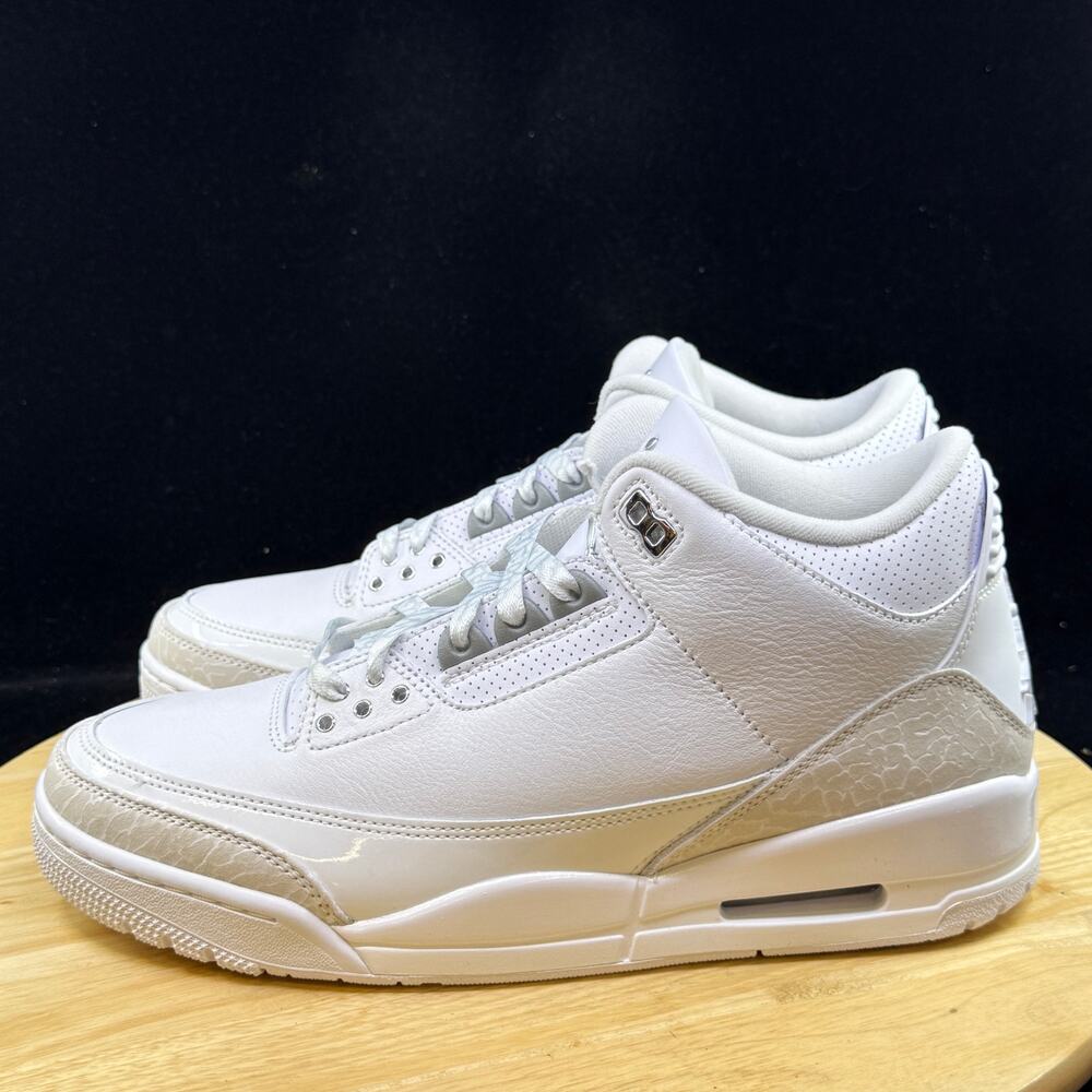 Nike Air Jordan 3 Retro Pure Money CT8532-111 Men's Size 8 Sneaker - Picture 7 of 9